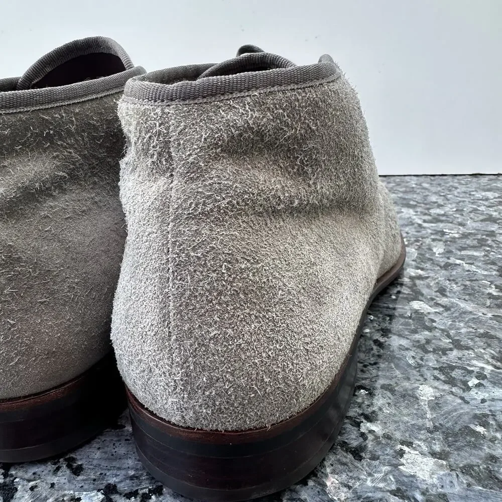 John Varvatos Star USA Men's Suede Chukka Boots Lace Up Ankle Shoes 10.5